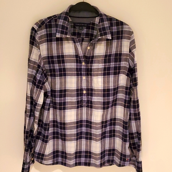 Plaid Tommy Hilfiger Shirt - Picture 1 of 8